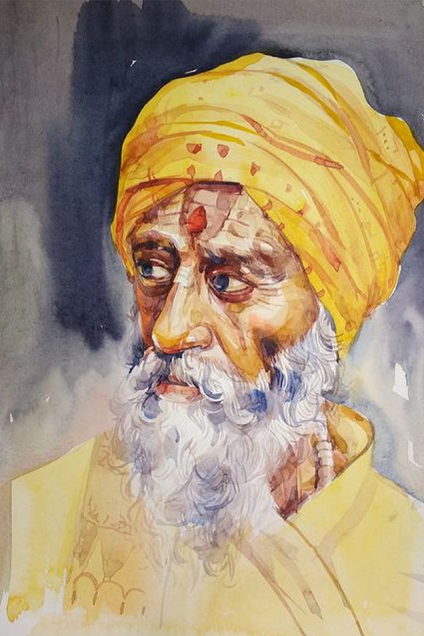 portrait of a sadhu